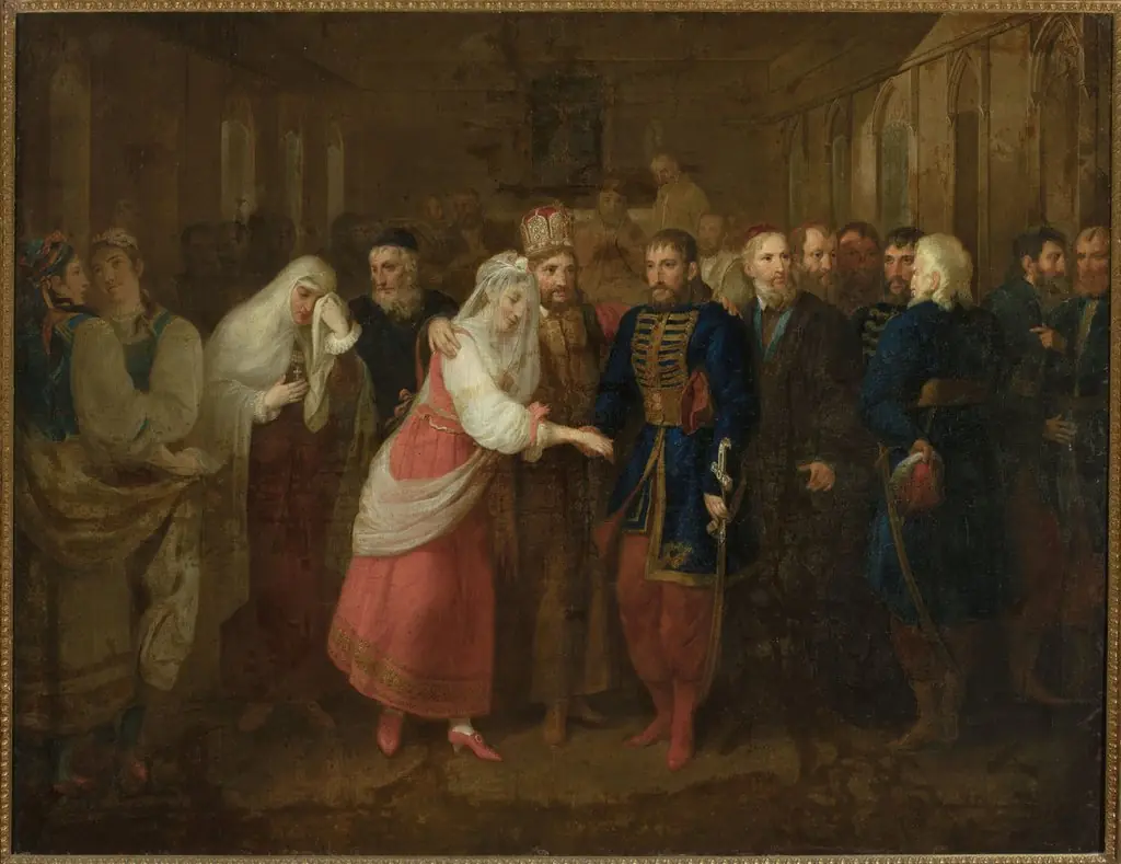 Marriage of Mieszko and Dobrawa, by Józef Peszka