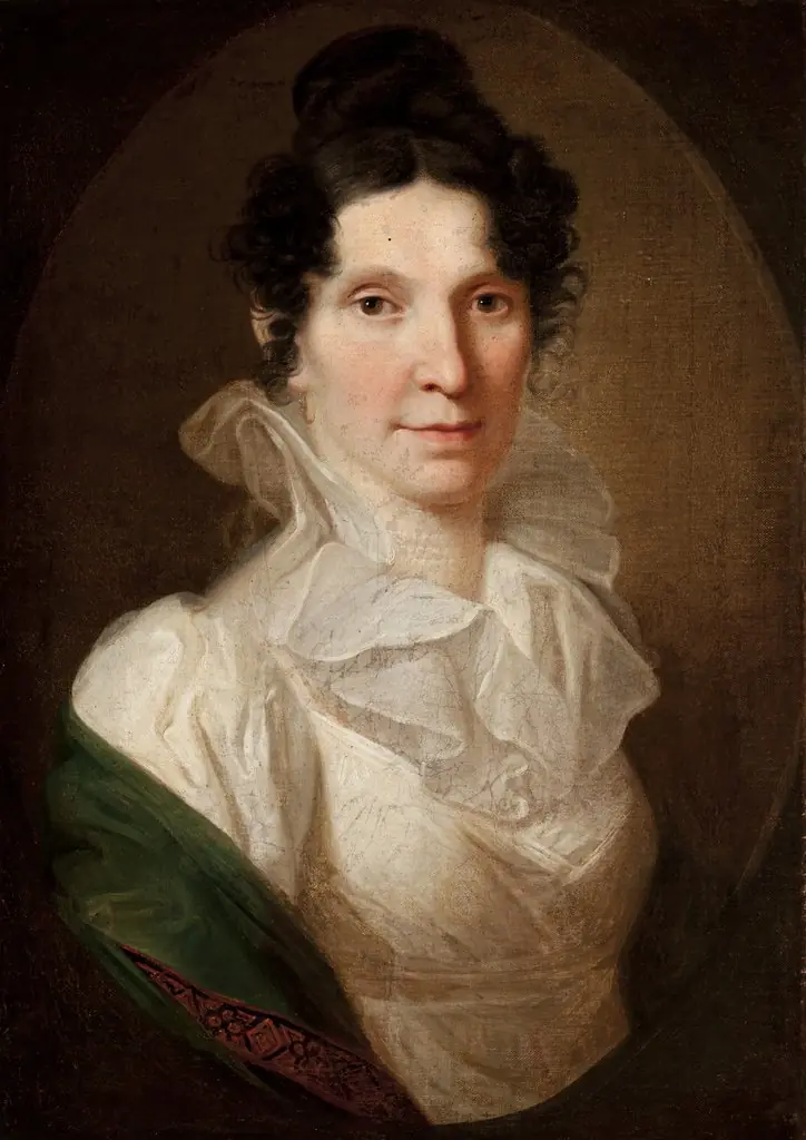 Portrait of Katarzyna Mężyńska née Działyńska, by Józef Peszka