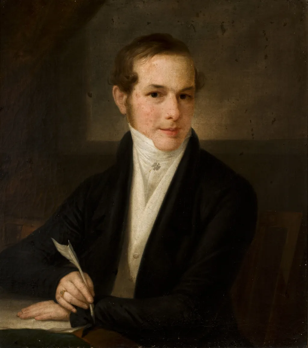 Portrait of Wiktor Kopff, by Józef Peszka, oil, 1809