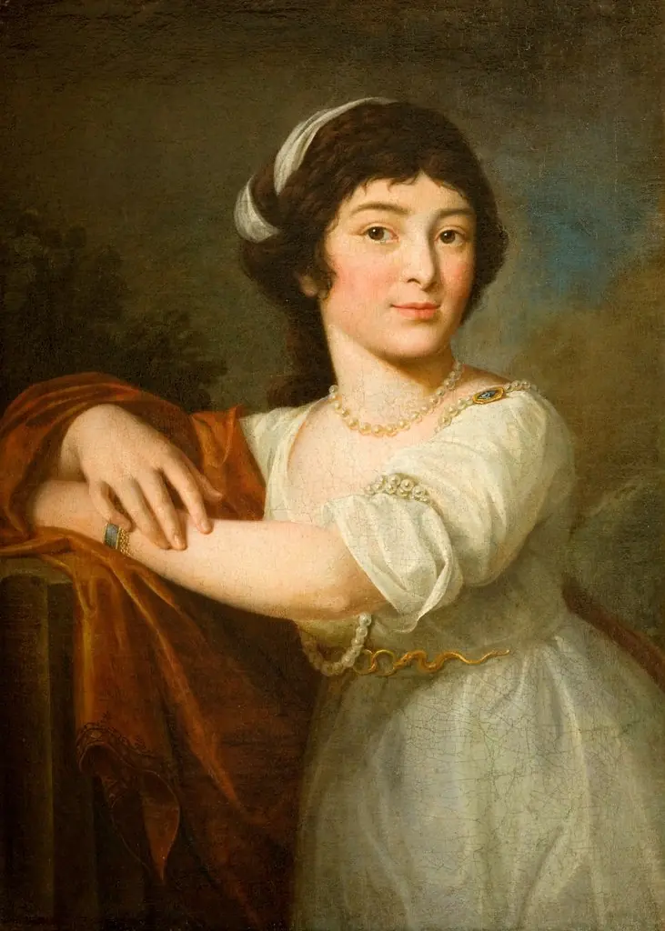 Portrait of Joanna Dzierzbicka, by Józef Pitschmann