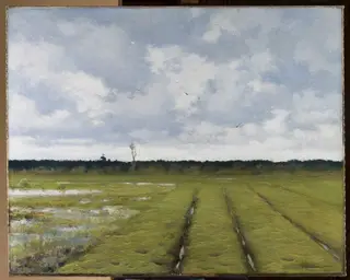 Landscape, by Józef Rapacki, 1897