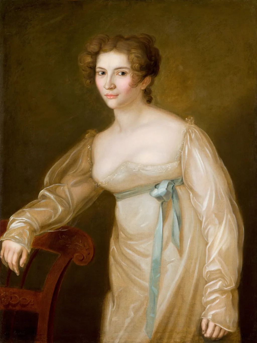 Portrait of Apolonia Kamińska née Sokołowska (1792-1846), by Józef Reichan, oil, 1815