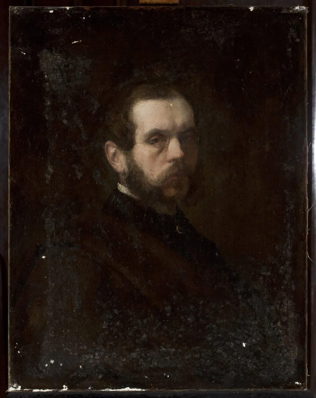 Portrait of a man, by Józef Simmler, oil, 1855