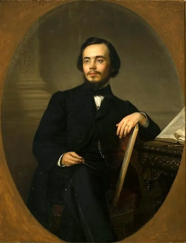 Portrait of Aleksander Waszkowski, member of the National Government in 1863, by Józef Simmler, oil, 1864