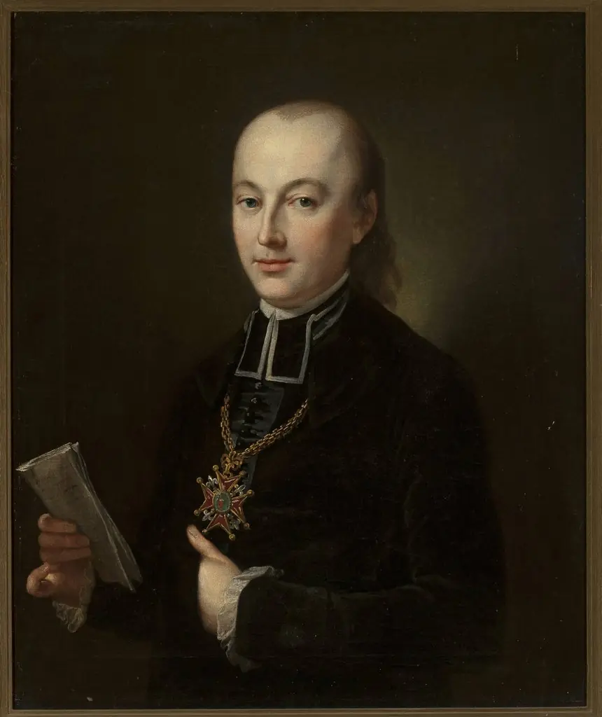 Portrait of Antoni Kruszewski, prelate, by Józef Simmler