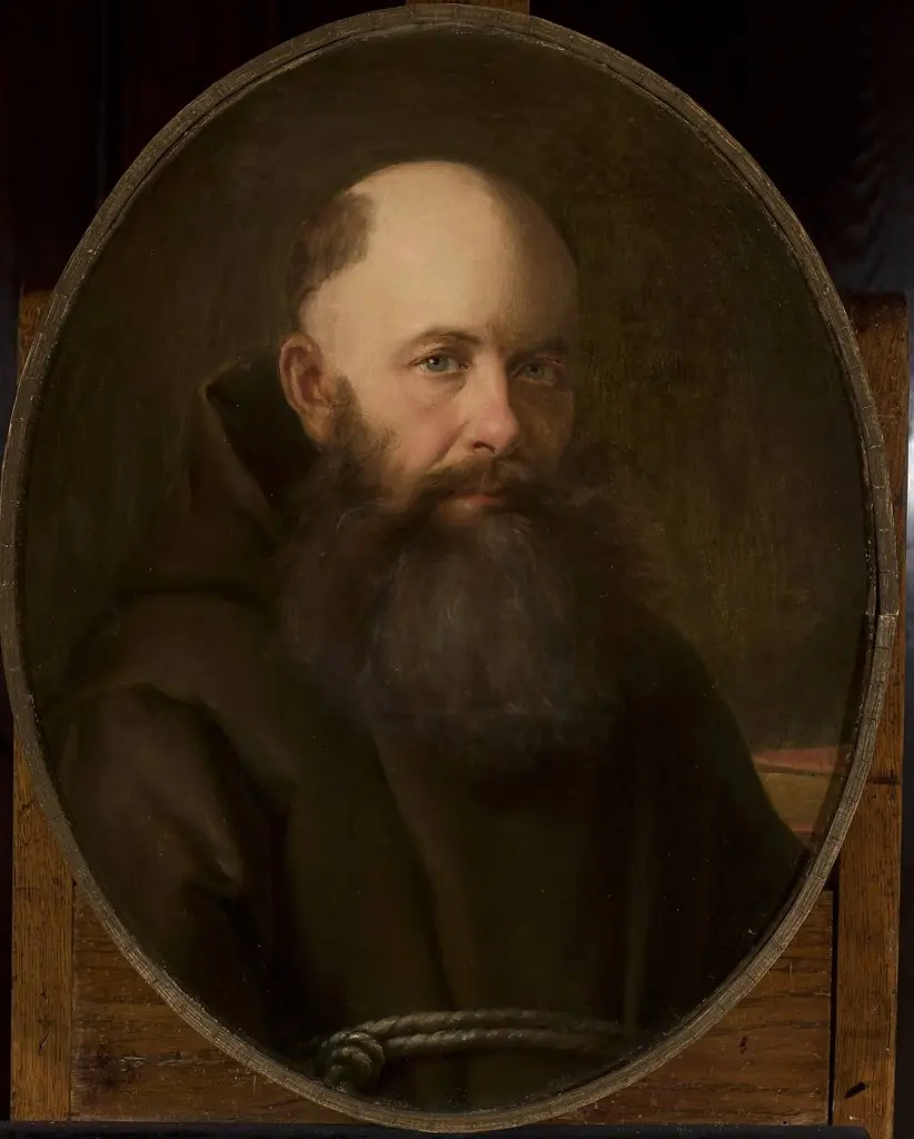 Portrait of Capuchin Beniamin Szymański, by Józef Simmler