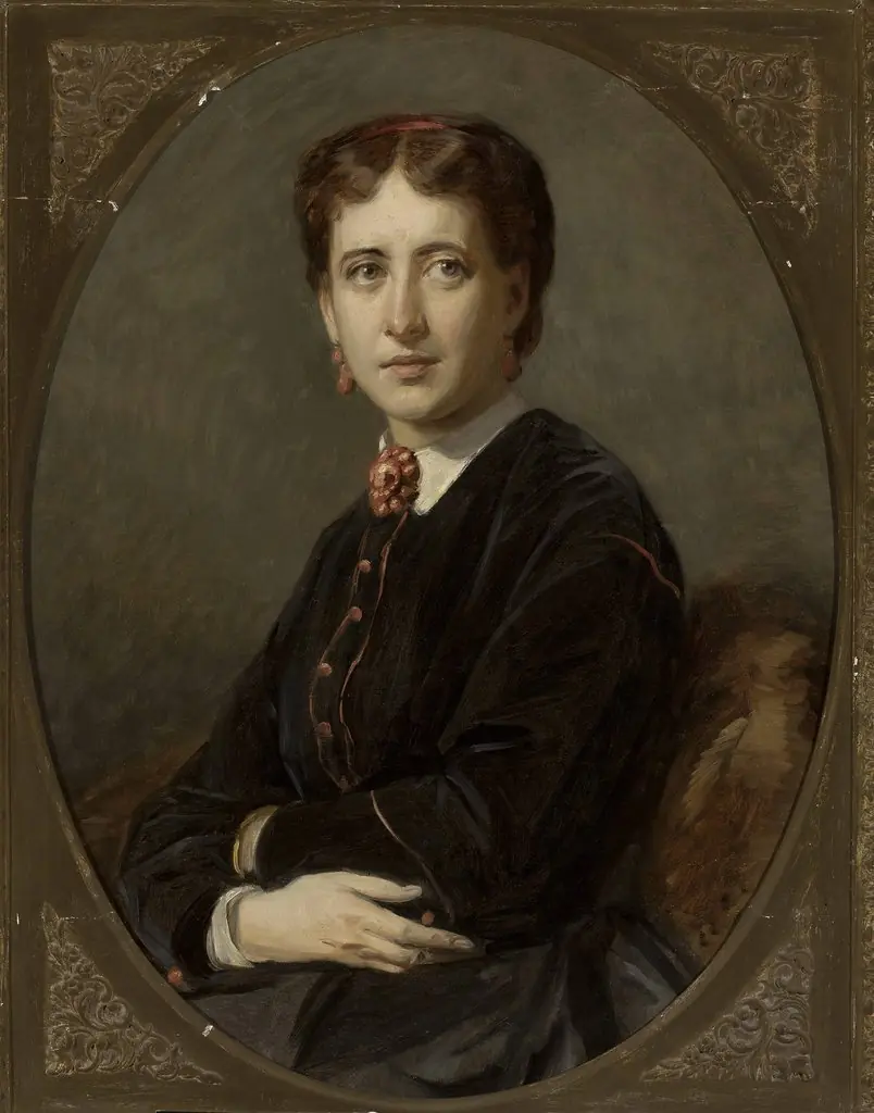 Portrait of Emilia Mielżyńska née Bnińska, by Józef Simmler