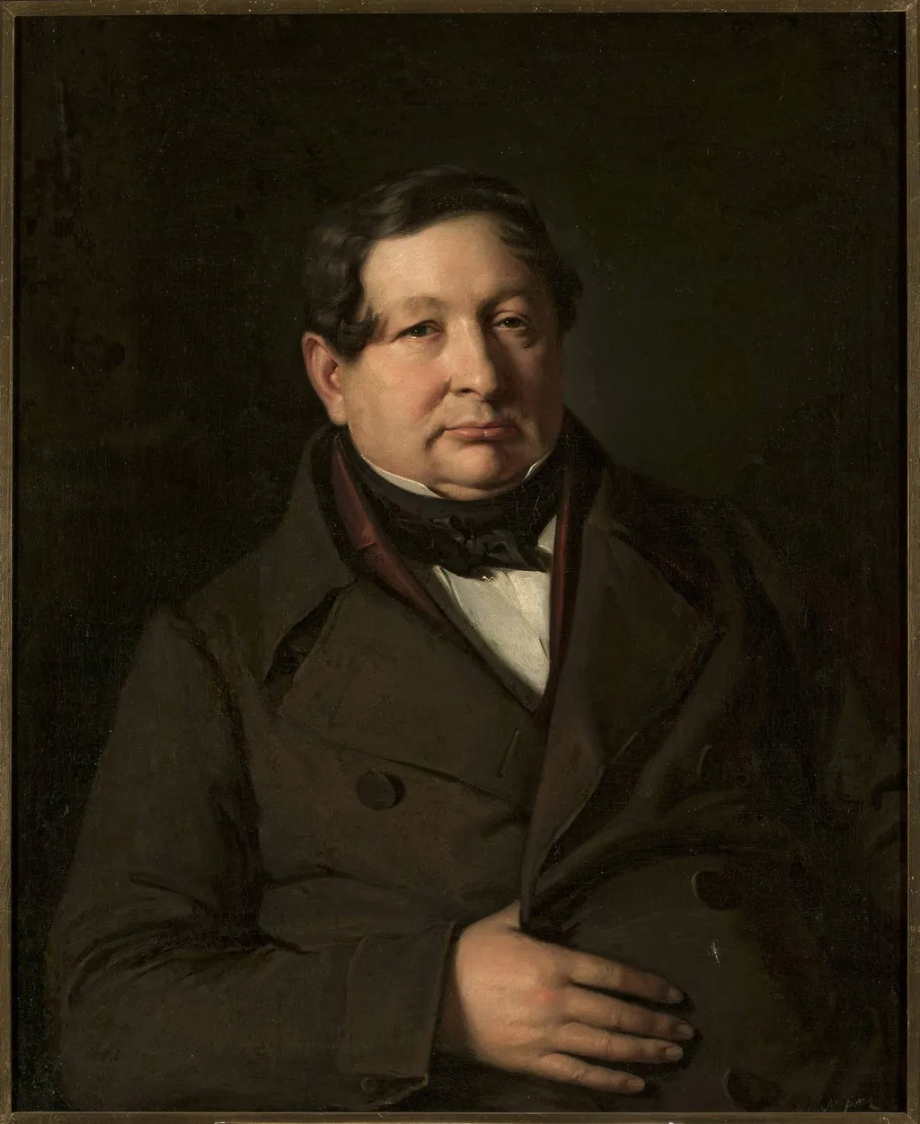 Portrait of Jakub Simmler, artist’s father, by Józef Simmler, oil, 1847