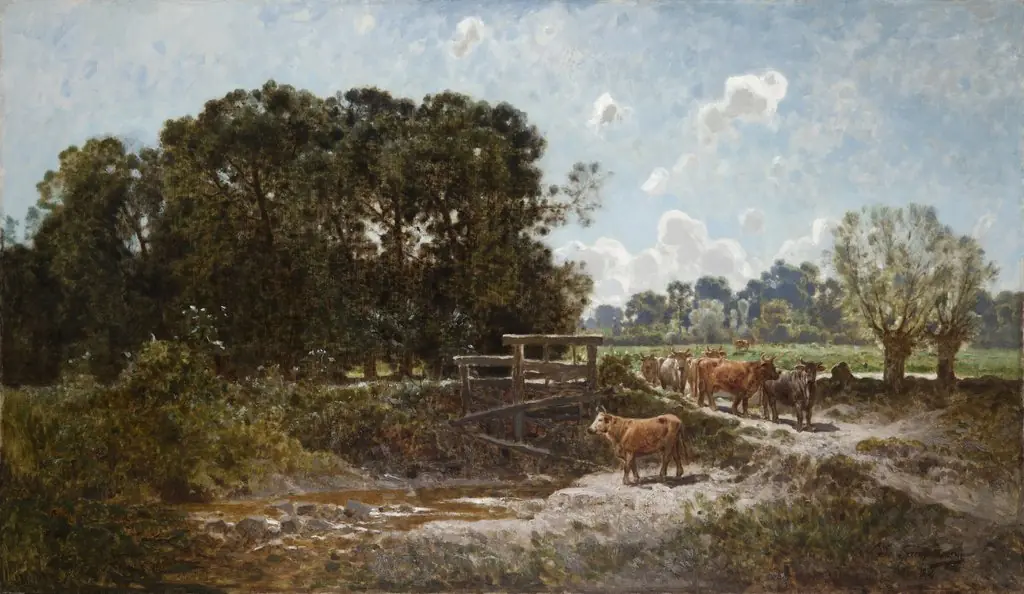 Cattle on the Pasture, by Józef Szermentowski