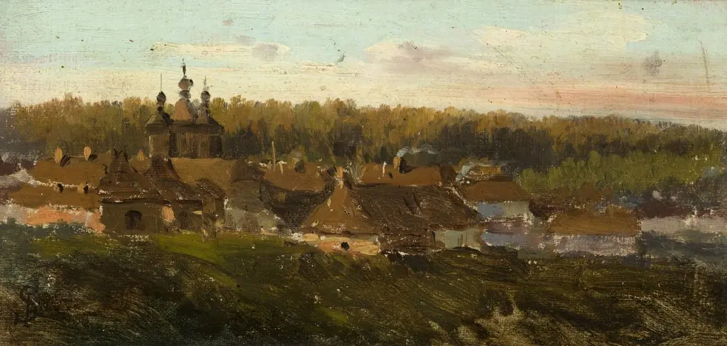 Volhynian Village, by Józef Szermentowski