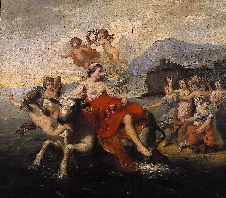 The Rape of Europe, by Jozef Van Lerius, oil, 1859