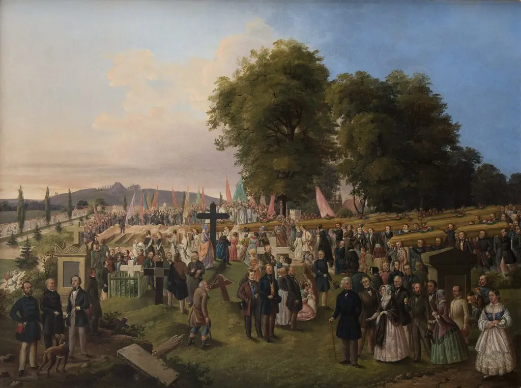 Funeral of the Victims of the Year 1848, by Józef Zajączkowski