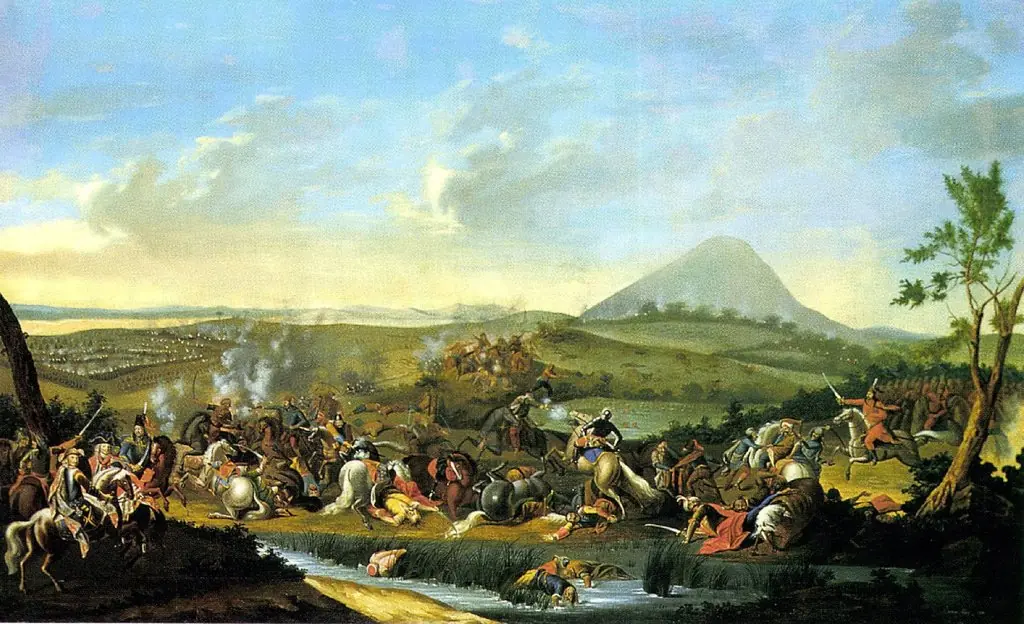 Battle of Mohács in 1687, by József Borsos, 1837