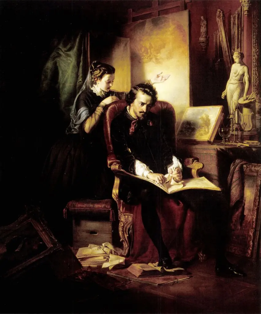 The Dissatisfied Painter, by József Borsos