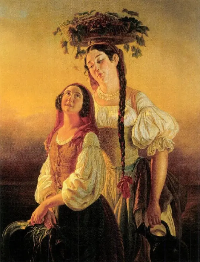 Twilight (Sisters), by József Borsos