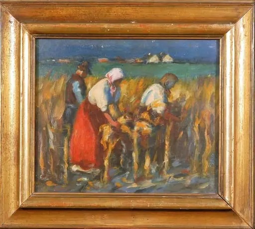 Culesul porumbului, by József Koszta