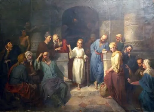 Iisus în templu, by József Molnár