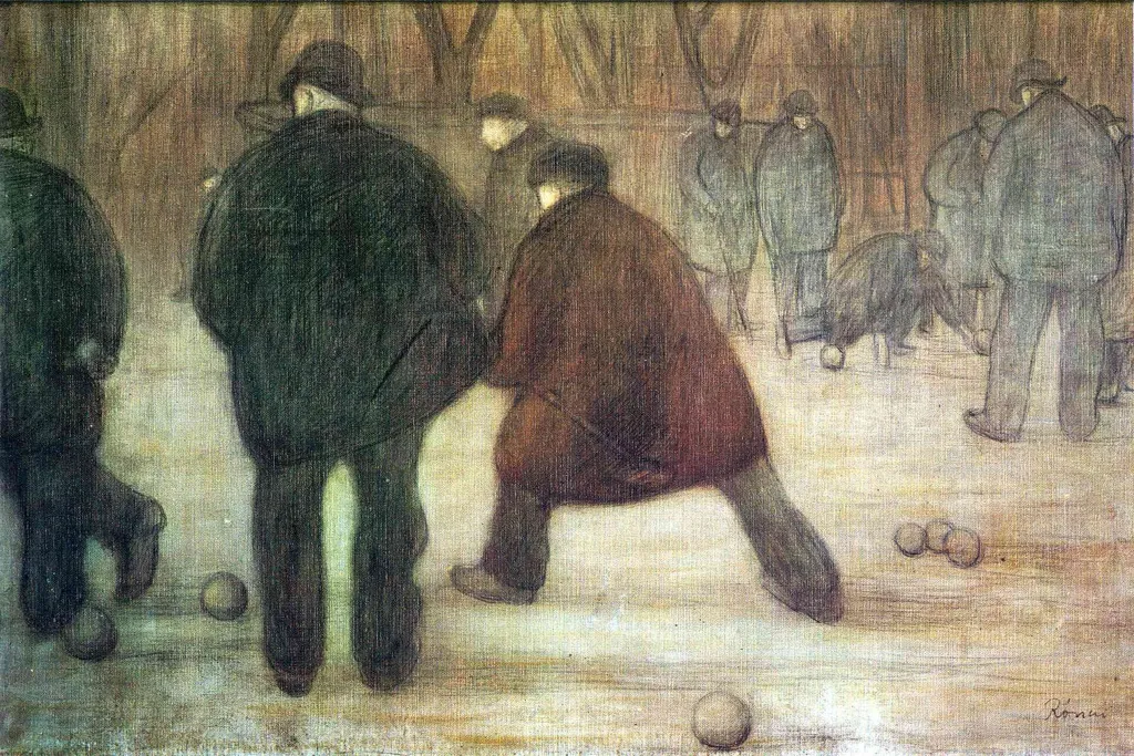 Bowlers, by József Rippl-Rónai, unspecified, 1896