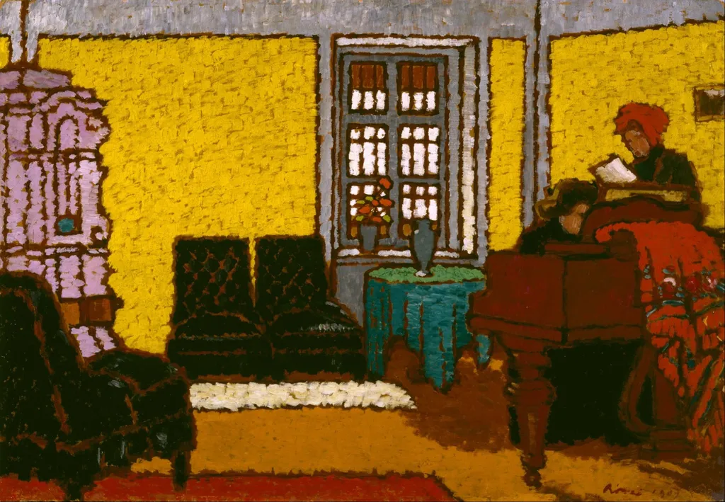 Interior, by József Rippl-Rónai, unspecified, 1909