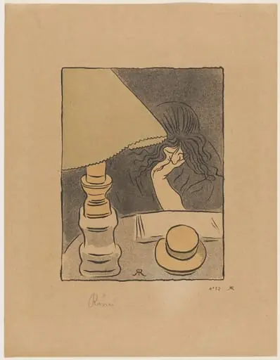 La Liseuse sous la lampe, by József Rippl-Rónai
