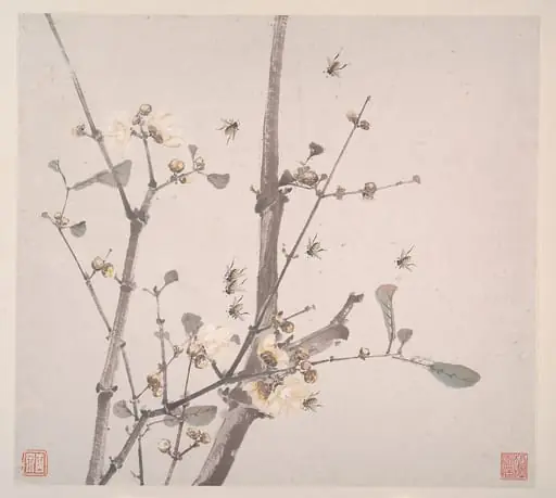 清　居廉　花卉蟲草　冊頁　八開|Insects and Flowers