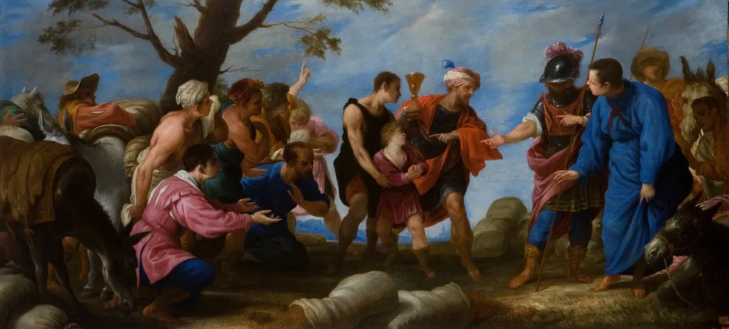 La copa en el saco de Benjamín, by Juan Antonio de Frías y Escalante, oil, 1668