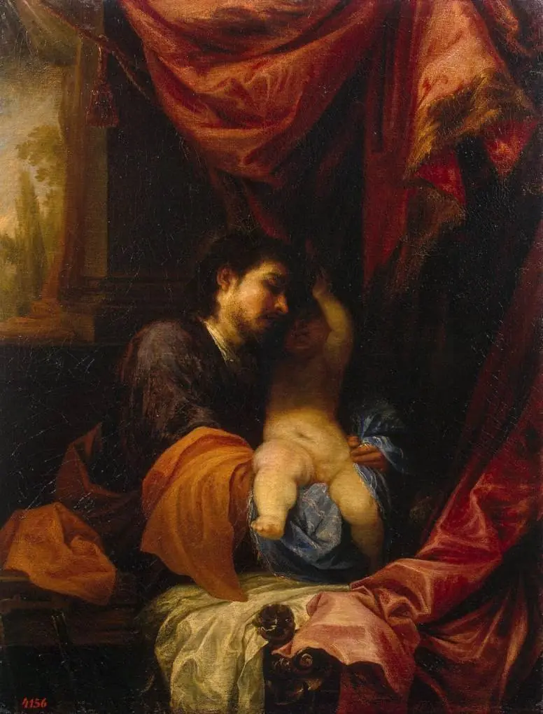 St Joseph and the Infant Christ, by Juan Antonio de Frías y Escalante