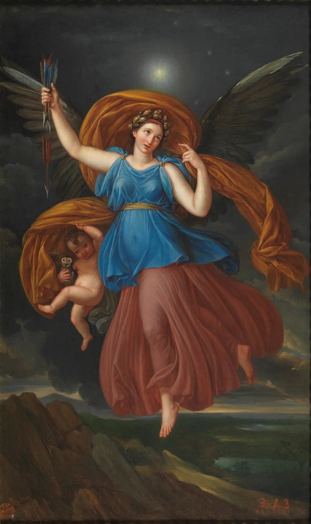 Allegory of Night, by Juan Antonio de Ribera, oil, 1819