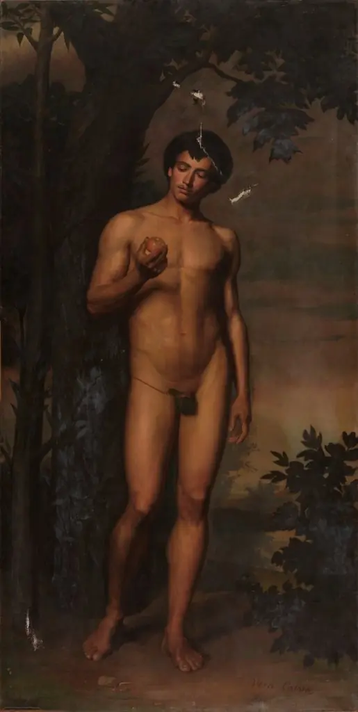 Adán antes de comer el fruto