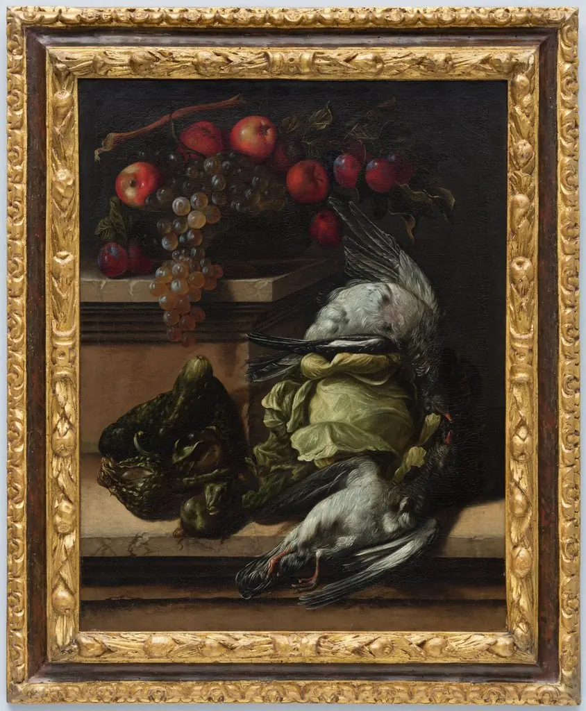 Still Life with Fruit, Vegetables and Wild Fowl, by Juan Bautista de Espinosa
