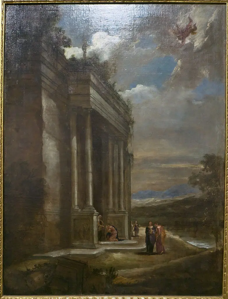 Paisaje con Mercurio y Herse, by Juan Bautista Martínez del Mazo