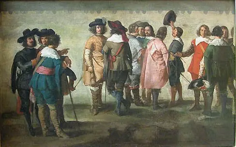 Réunion de quatorze personnages, by Juan Bautista Martínez del Mazo