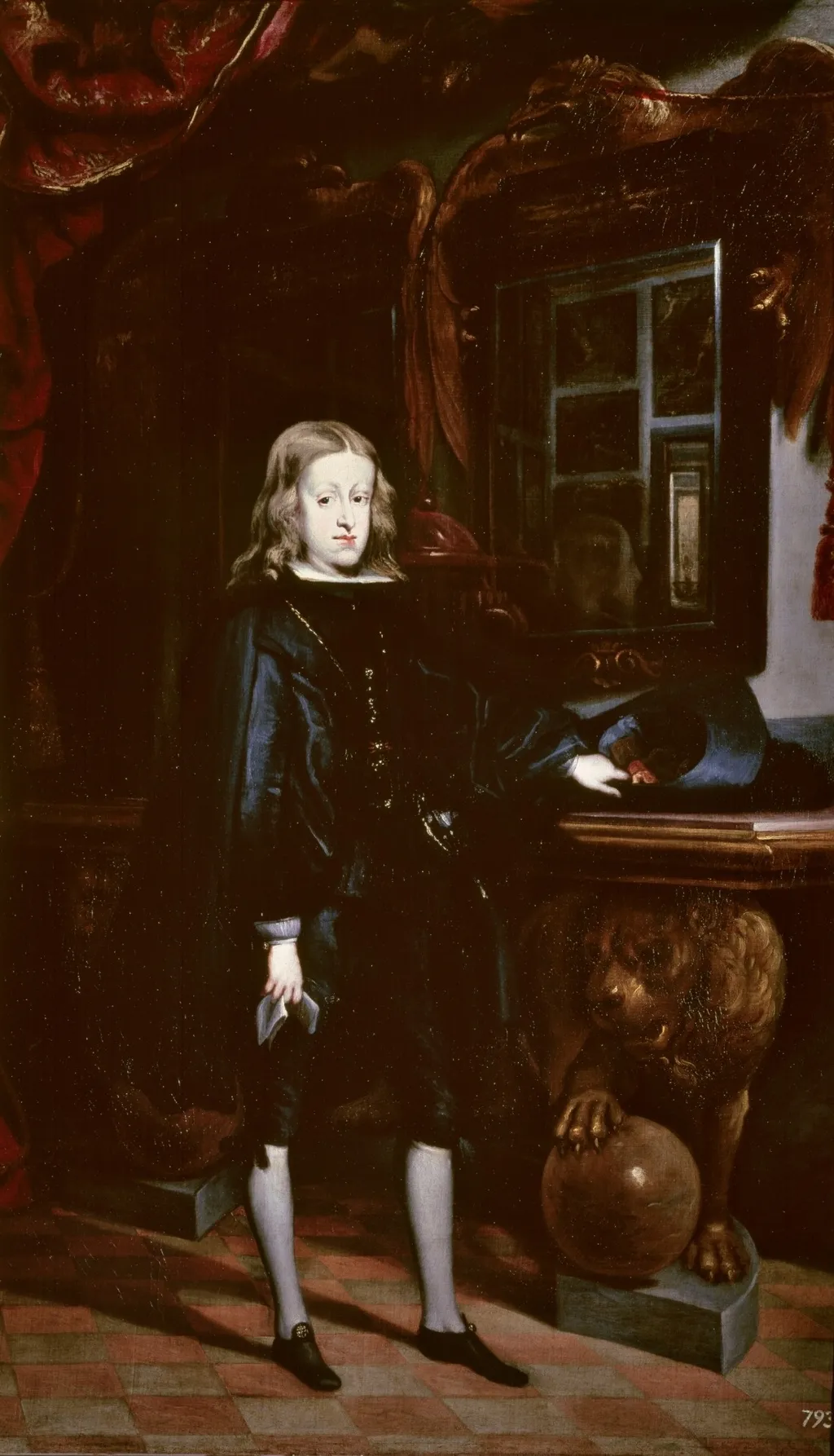 Charles II, by Juan Carreño de Miranda, oil, 1673
