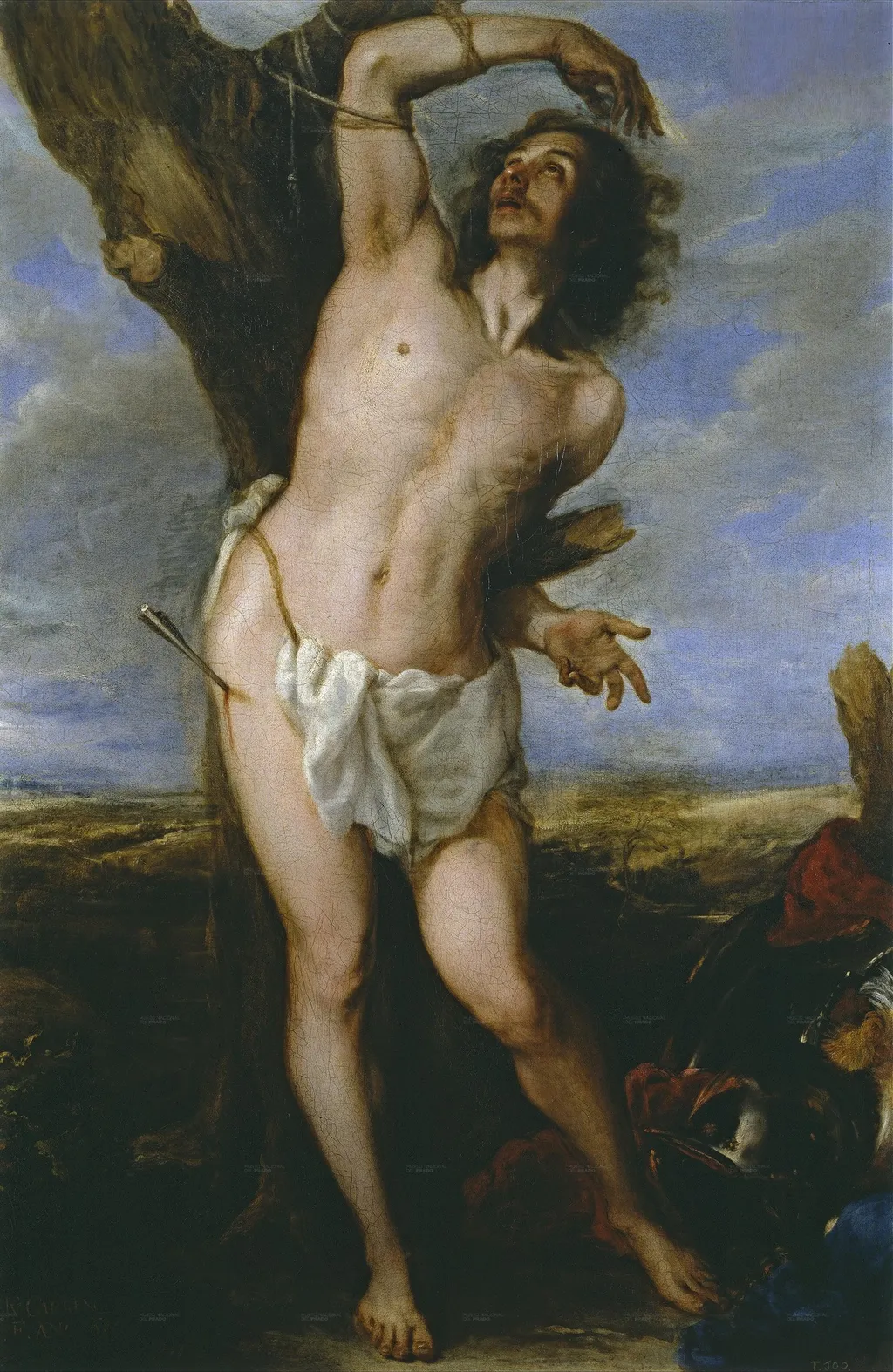 Saint Sebastian, by Juan Carreño de Miranda, oil, 1656