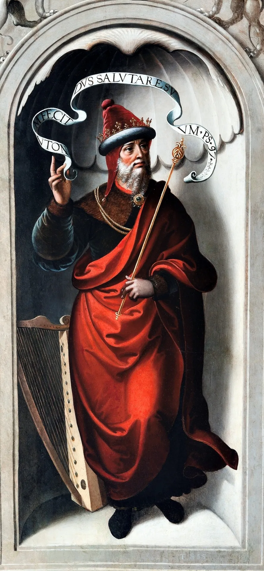 El profeta David, by Juan Correa de Vivar, oil, 1533