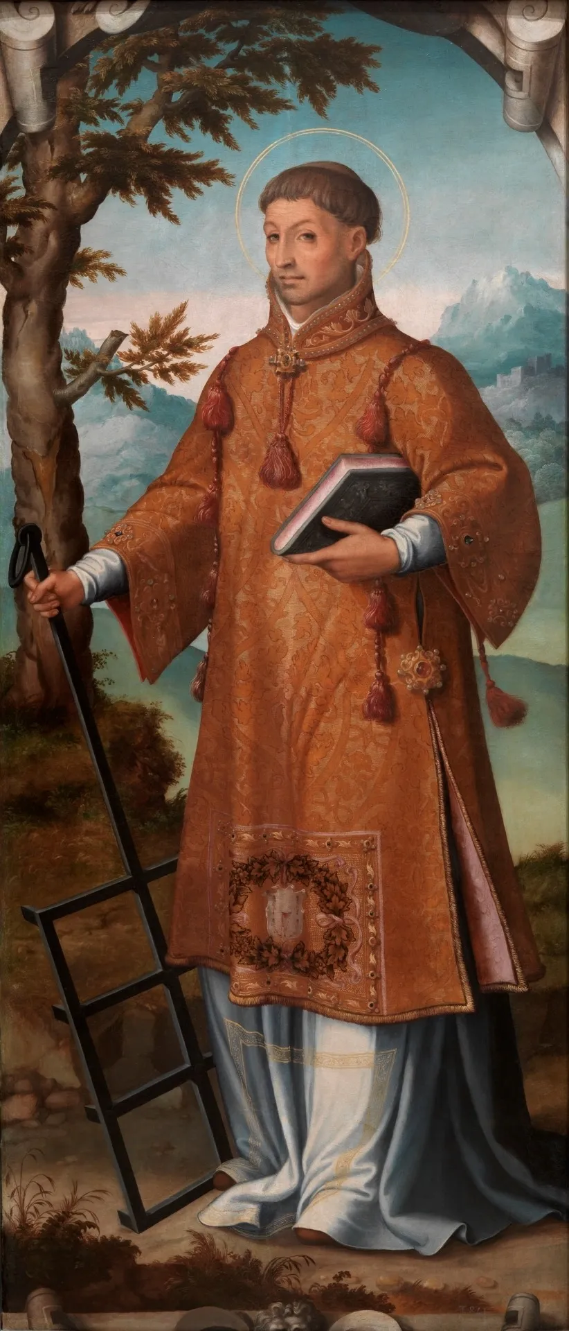 Saint Lawrence, by Juan Correa de Vivar, oil, 1559