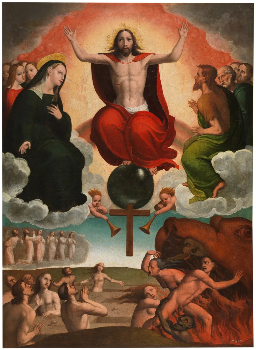 The Last Judgment, by Juan Correa de Vivar, oil, 1545