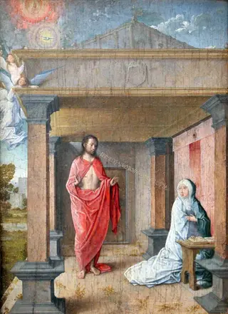 Christ Appears to Mary, by Juan de Flandes