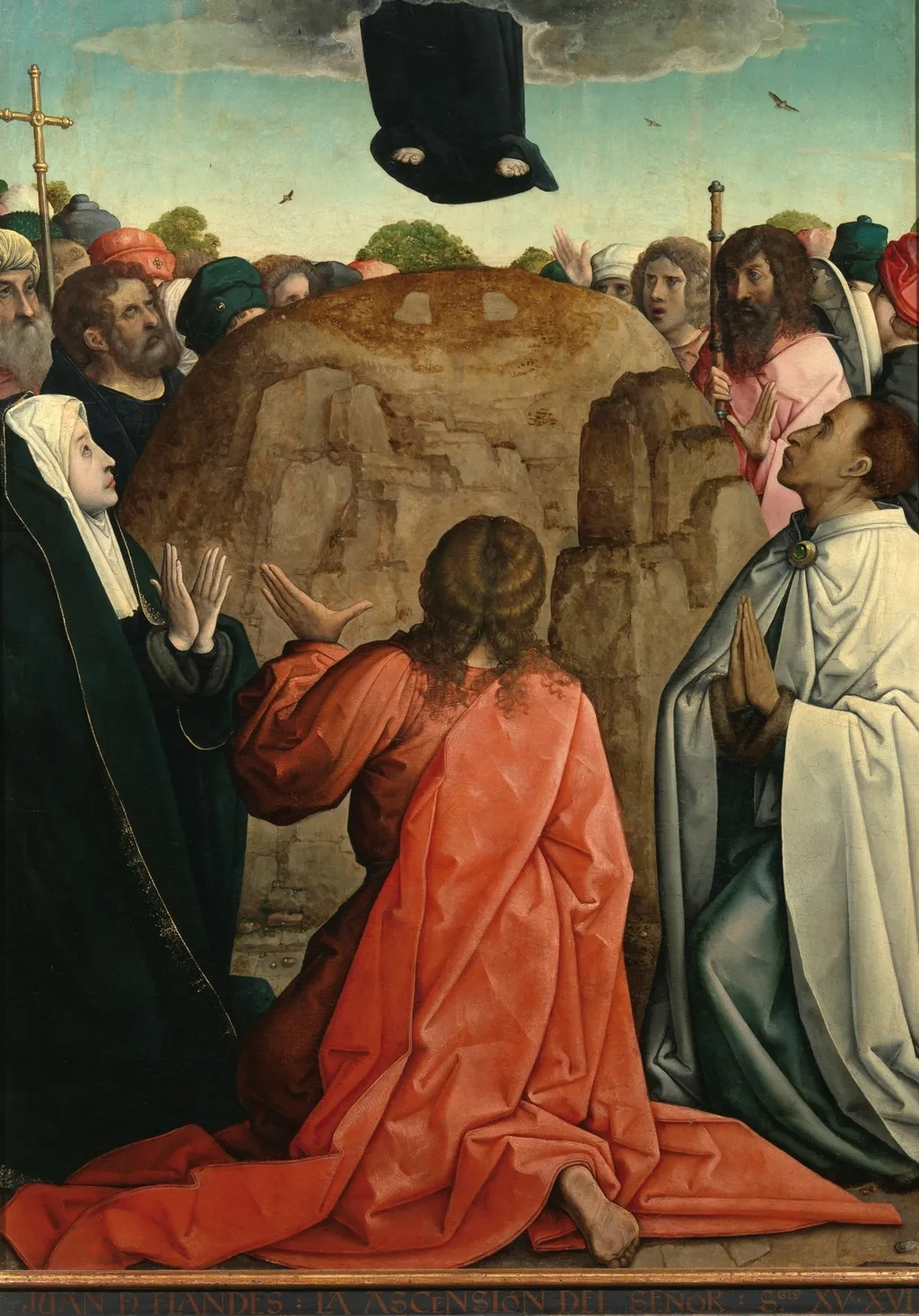 The Ascension, by Juan de Flandes, oil, 1514