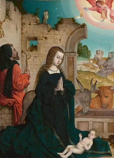 The Nativity, by Juan de Flandes