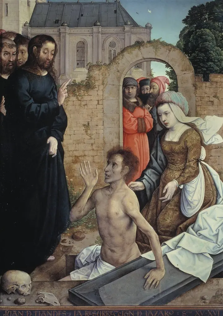 The Resurrection of Lazarus, by Juan de Flandes