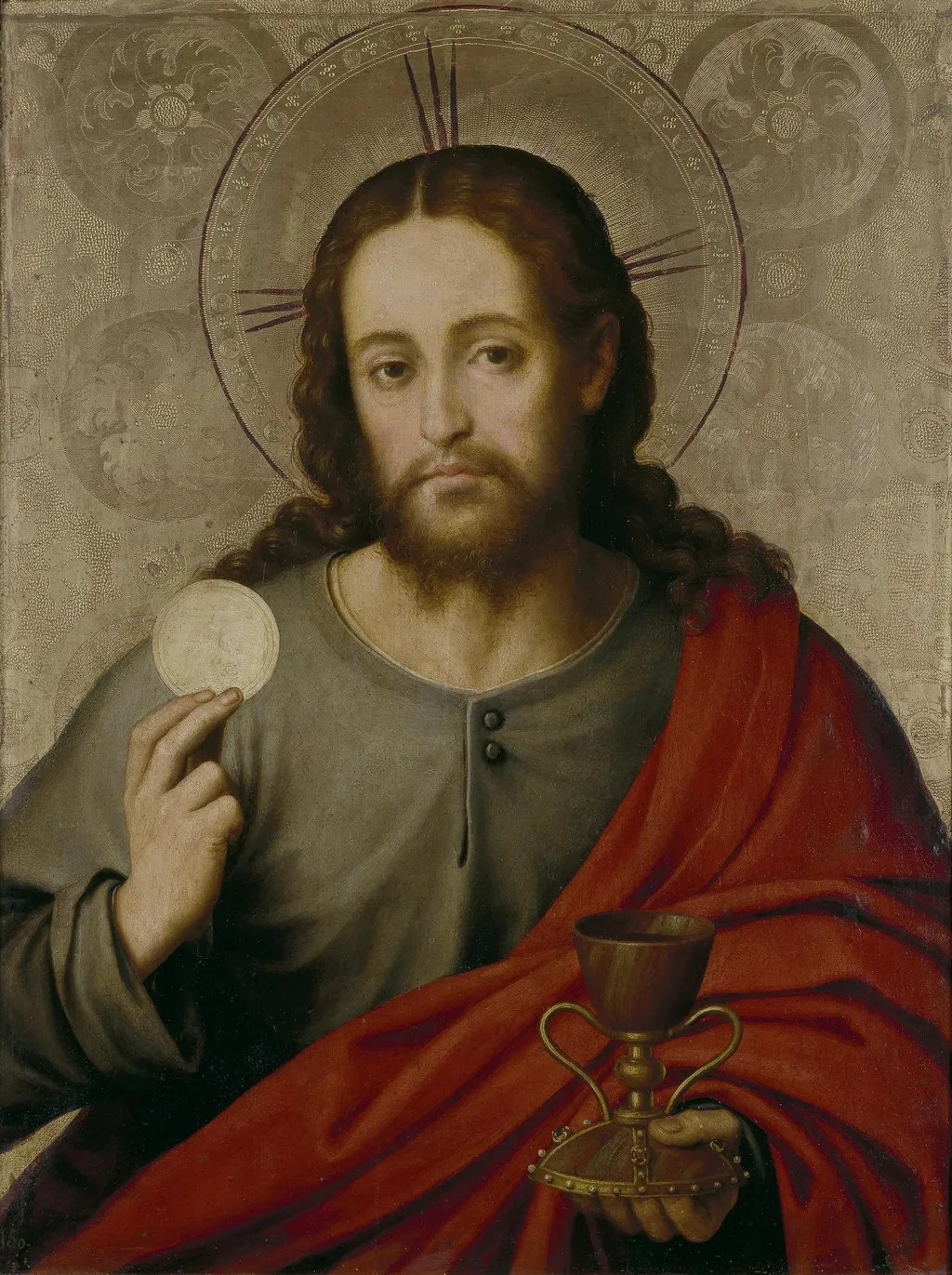 Christ the Saviour, by Juan de Juanes, oil, 1545