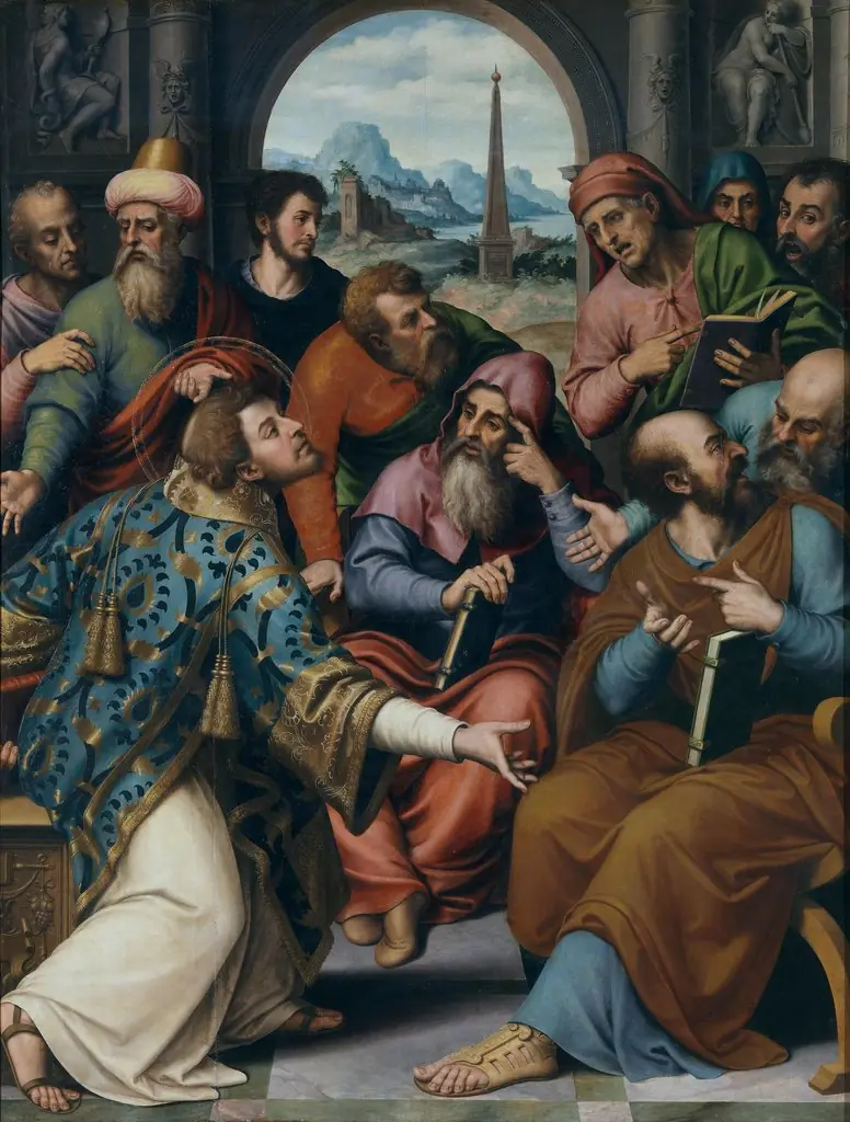Saint Stephen in the Synagogue, by Juan de Juanes