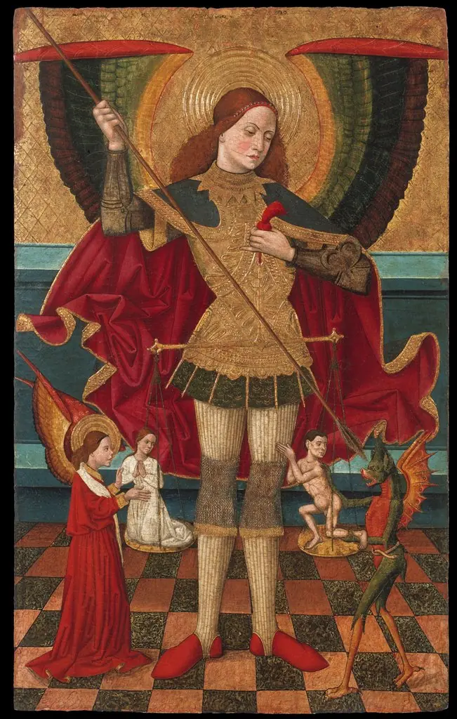 Saint Michael Weighing Souls, by Juan de la Abadía
