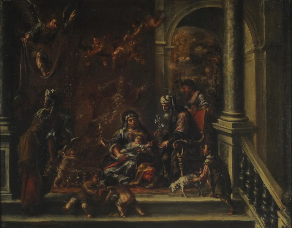 The birth of the Virgin, by Juan de Valdés Leal, oil, 1690