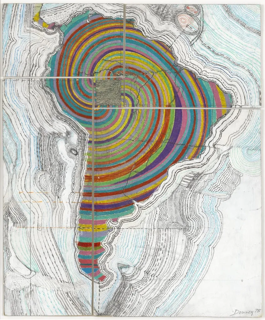 Untitled, by Juan Downey, acrylic, 1975