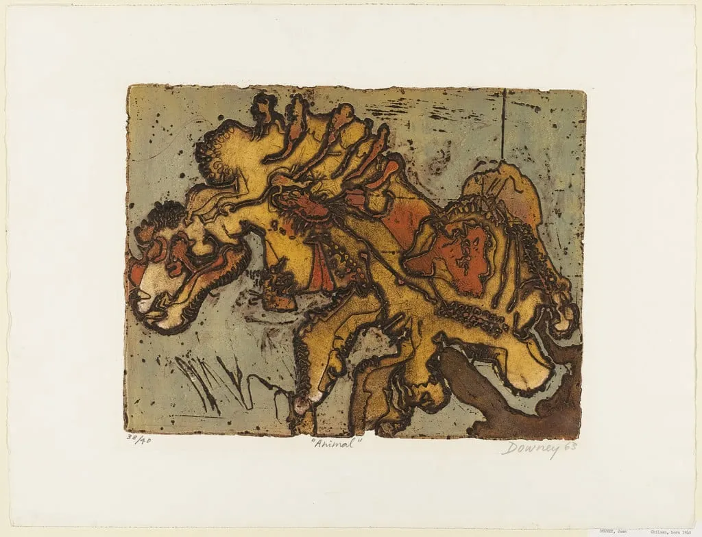 Untitled, by Juan Downey, ink, 1963