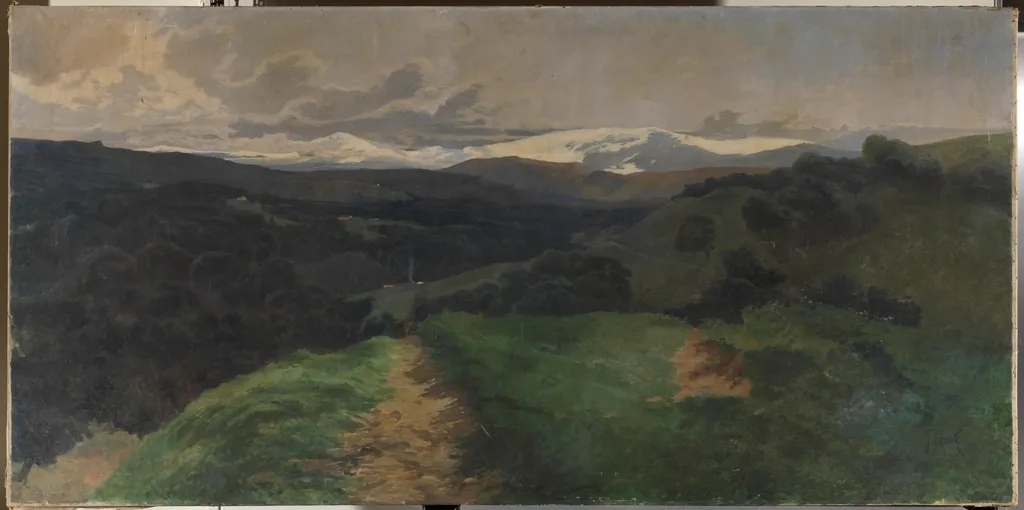 La tarde en el Pardo, by Juan Espina y Capo, oil, 1898