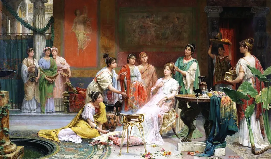 Tocador de una dama romana