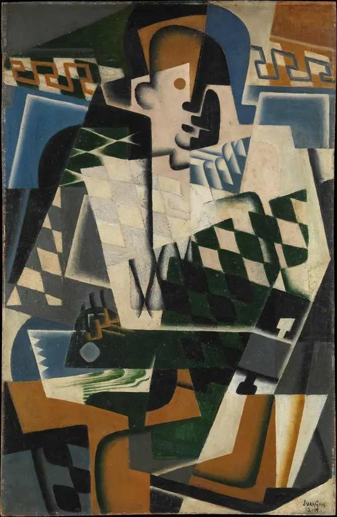 Harlequin with a Guitar, by Juan Gris